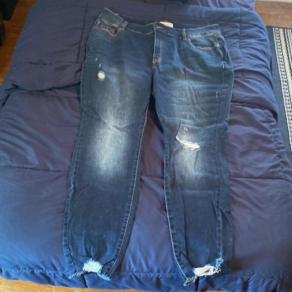 High rise skinny jeans